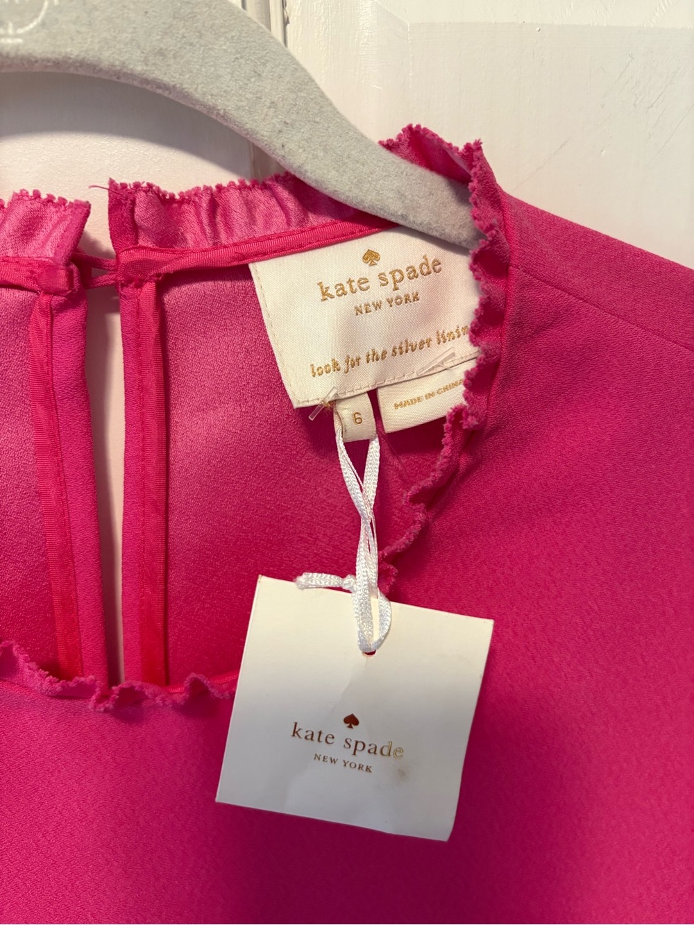 NWT Kate Spade New York Dizzy bubblegum pink shift sheath dress women’s 6 new - Picture 5 of 10